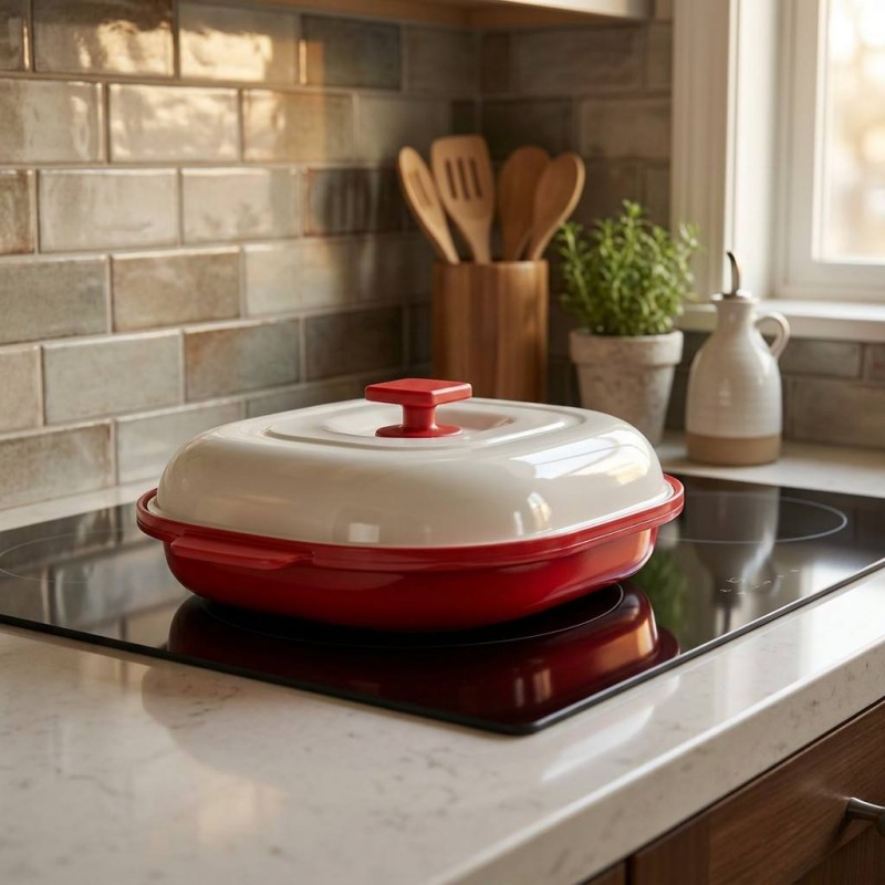Microwave Oven Multi-Functional Grill for Steaks and Vegetables