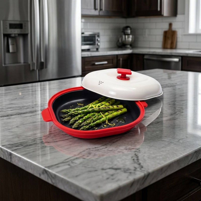 Microwave Oven Multi-Functional Grill for Steaks and Vegetables