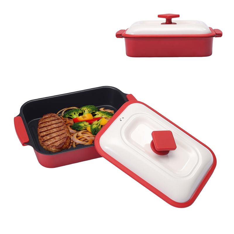 Non-stick coating Microwave Grill Multi-Pot