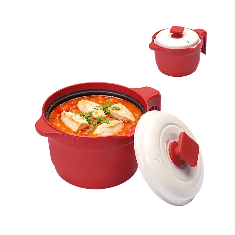 Round with glass cover Microwave Grill Multi-Pot